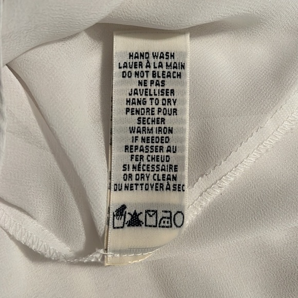 Max Studio White Sheer Long-sleeved Tunic Size Small - Picture 10 of 10